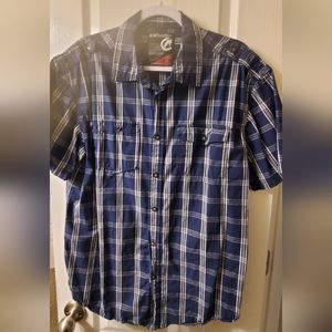 ECKŌ UNLTD Plaid Button-down Shirt - XL (47)